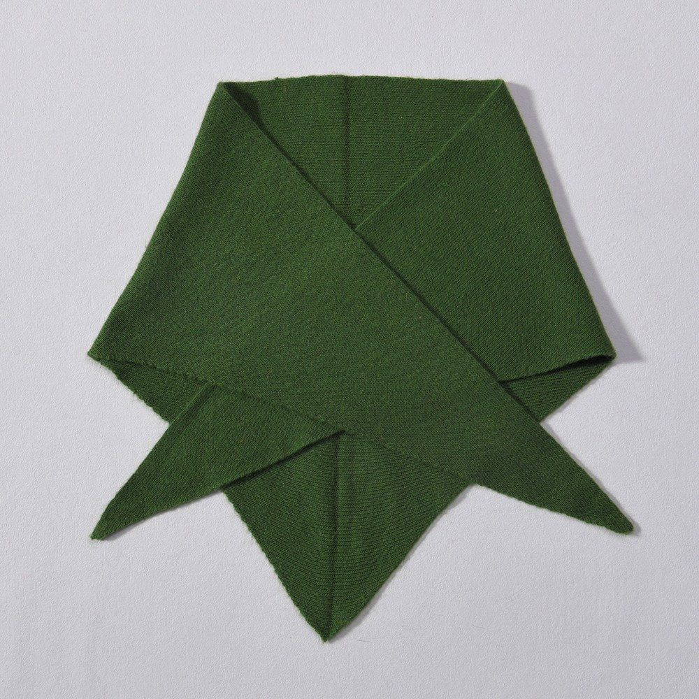 Lotta- MEADOW GREEN Triangle Cashmere Scarf