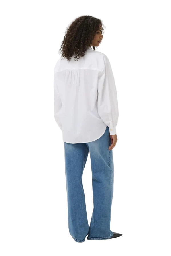 Kaffe Shirt-  Noella Optical White