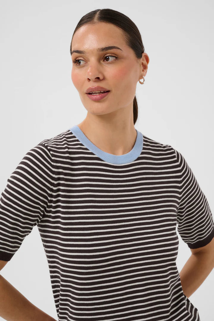 Kaffe Lizza Narrow Striped Pullover