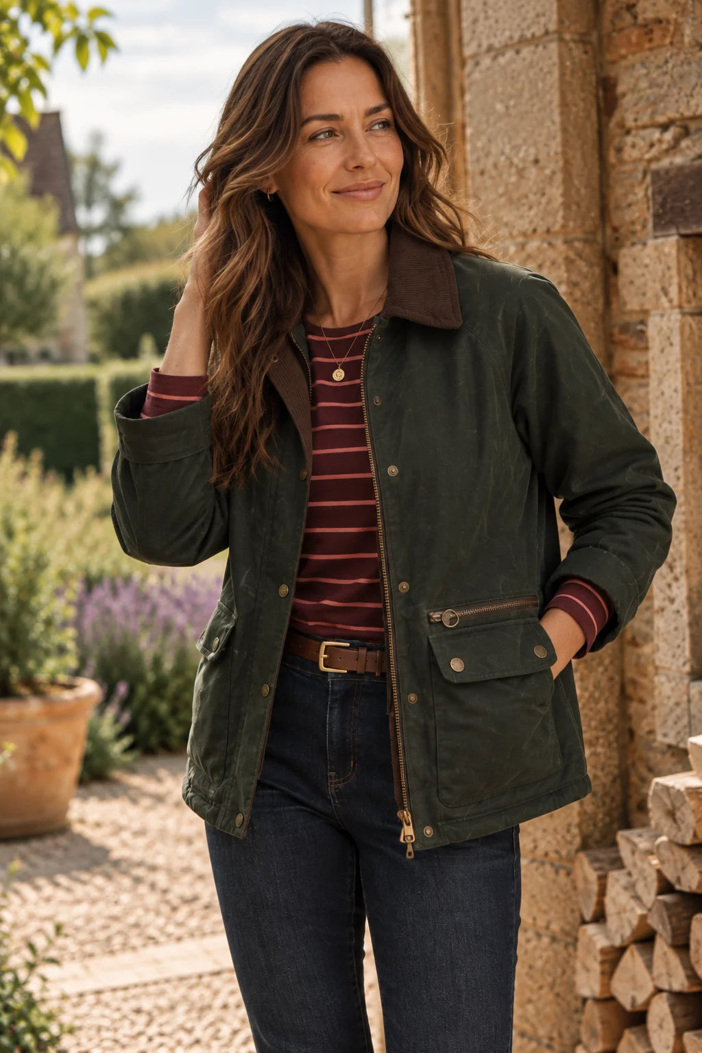 Brakeburn Womans Pear Cord Collar Barn Jacket