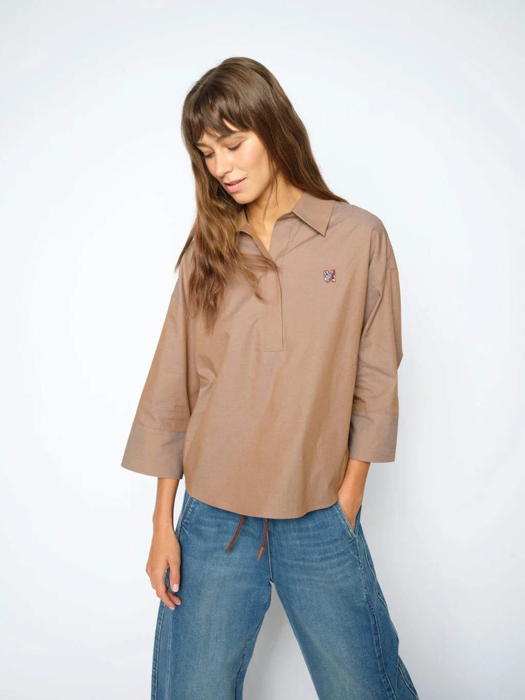 Mos Mosh Britze Cam Cotton Blouse