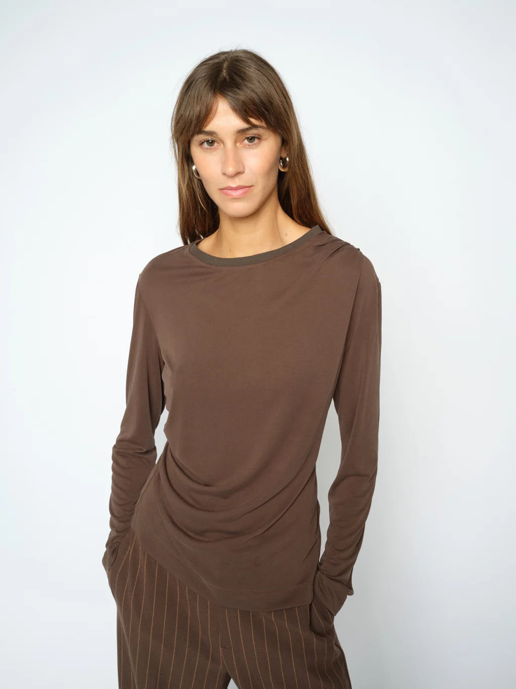 Mos Mosh Ami O-LS Draped Tee