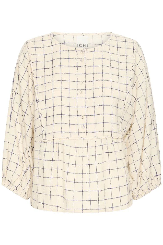 Ichi - Ficalo Blouse Birch W. Blueprint