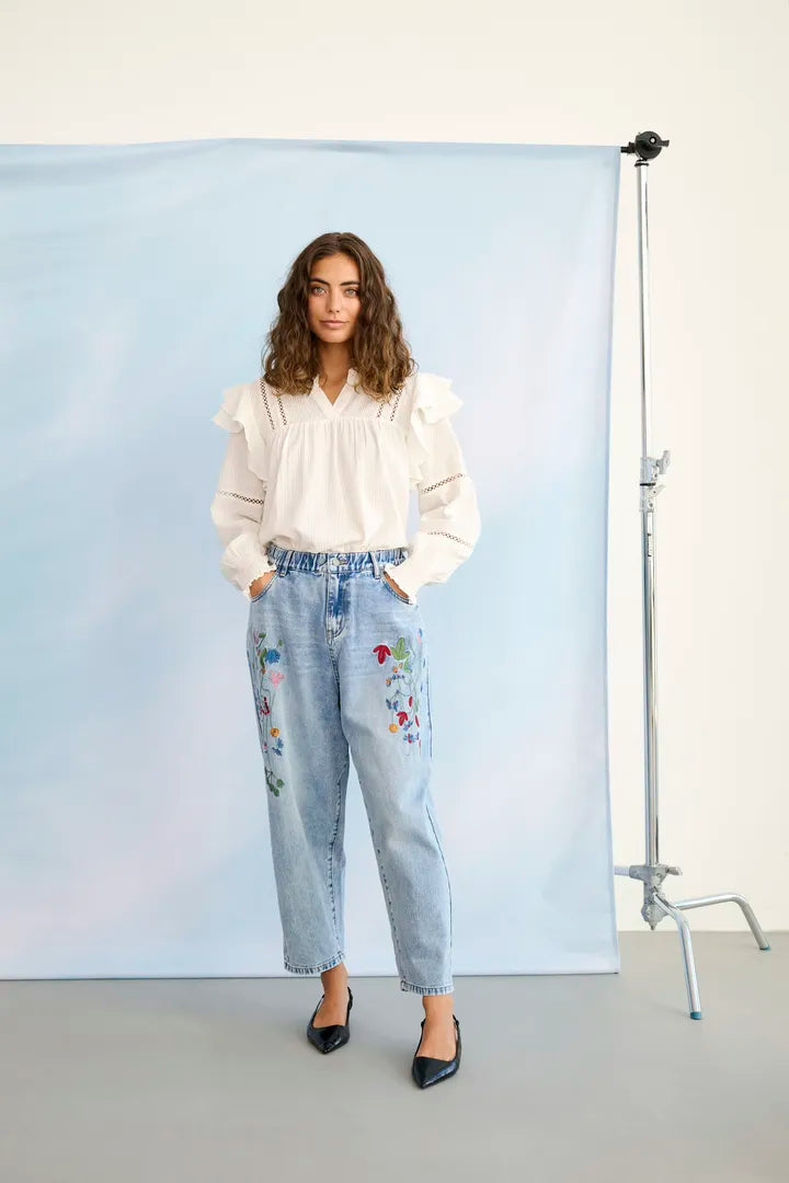 Culture Tiala Aniceta Embroidery Jeans