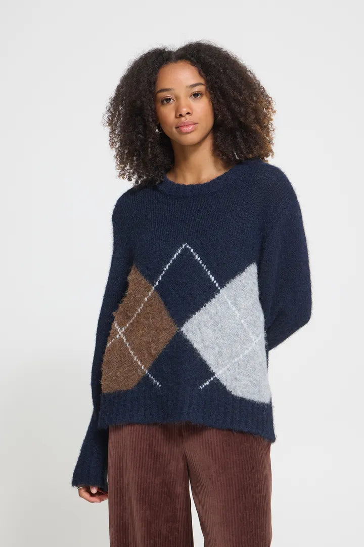 ICHI Bayana Long Sleeve Sweater