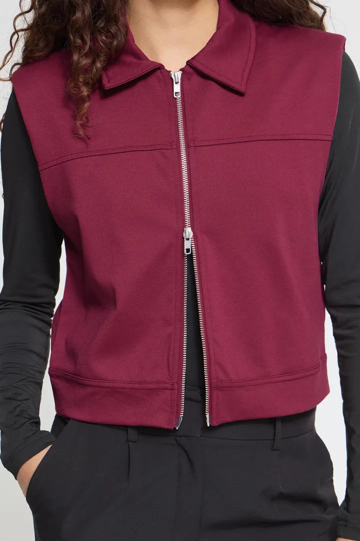 ICHI Kate Zip-Up Waistcoat