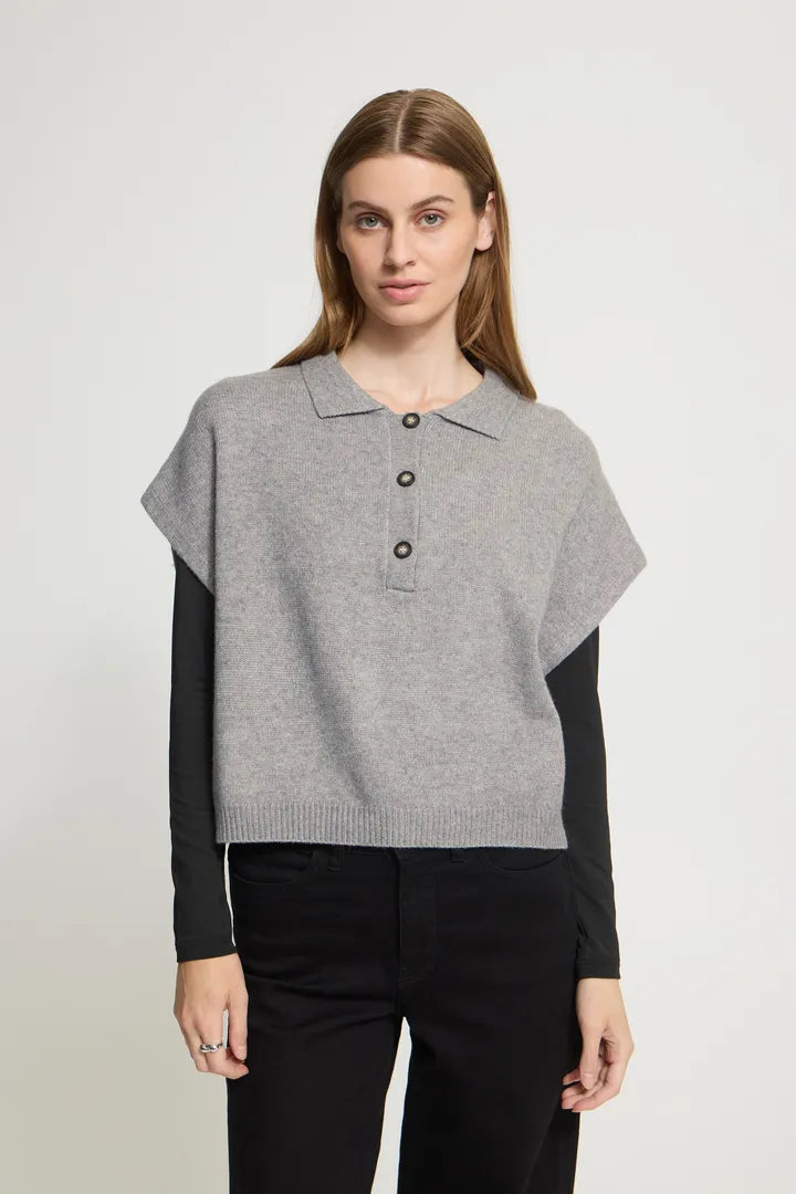 ICHI Halize Short Sleeve Knit