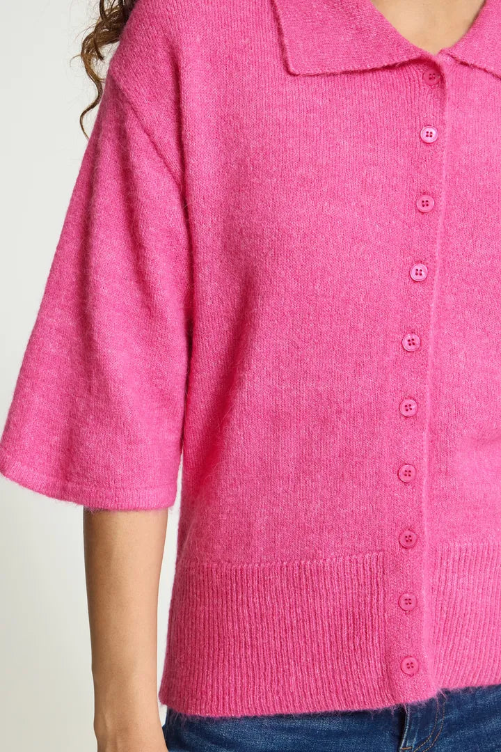 ICHI Kamara Short Sleeve Cardigan