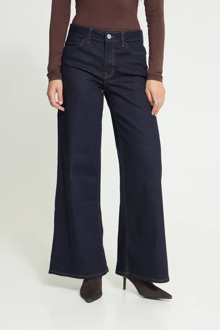 ICHI Twiggy Wide Leg Jeans