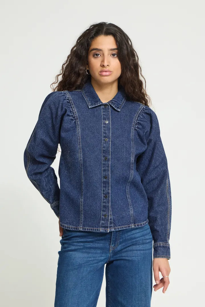 ICHI Alva Denim Shirt Jacket