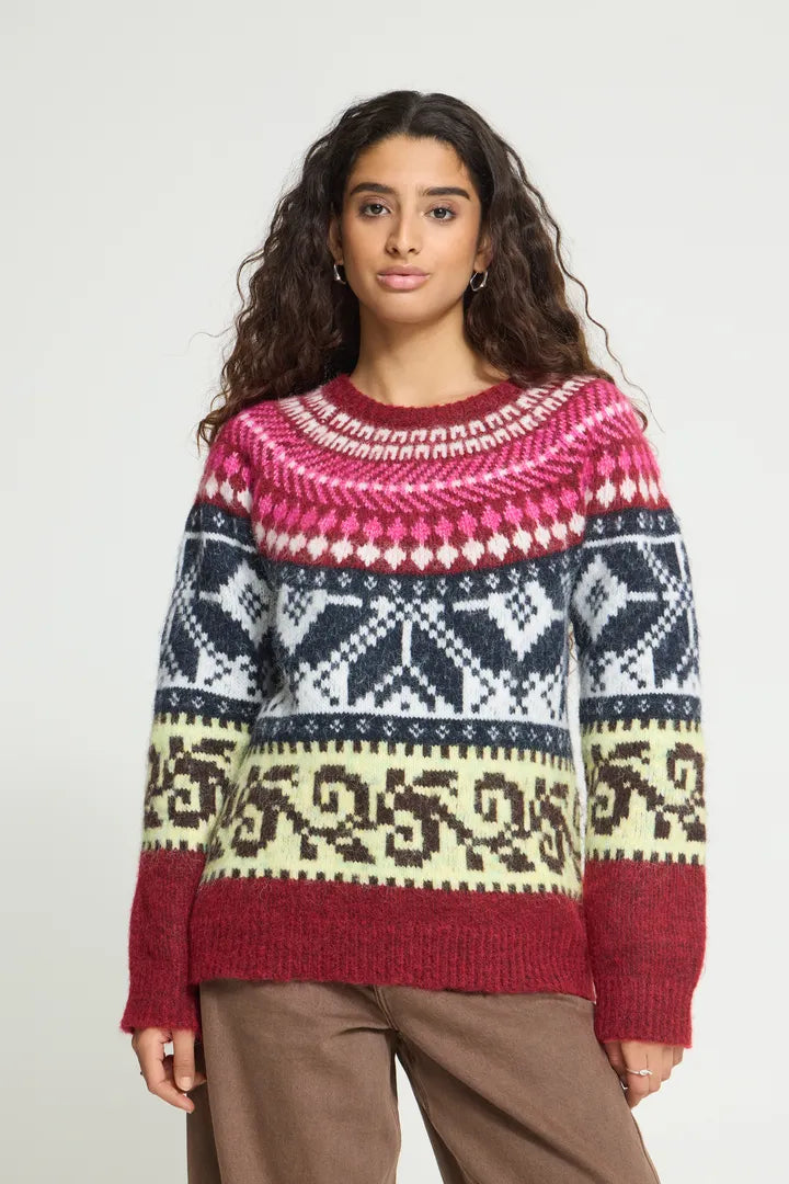 ICHI Cylle Long Sleeve Sweater