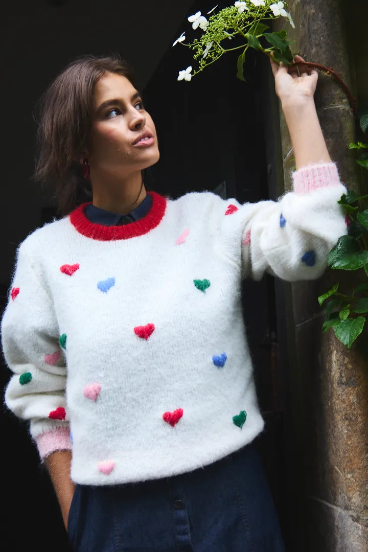 ICHI Belablue Long Sleeve Knit