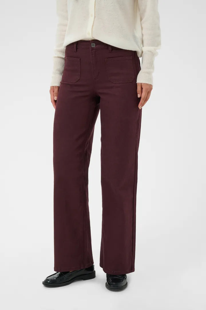 Kaffe Brook High Waist Regular Fit 30" Leg Twill Jeans