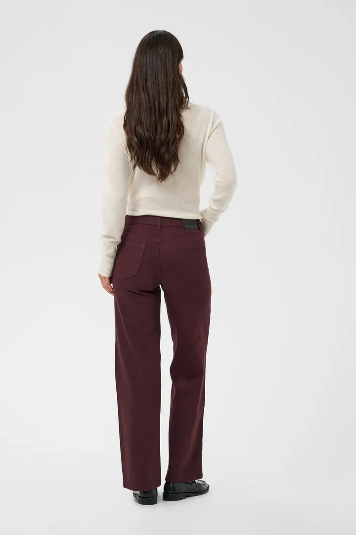 Kaffe Brook High Waist Regular Fit 32" Leg Twill Jeans