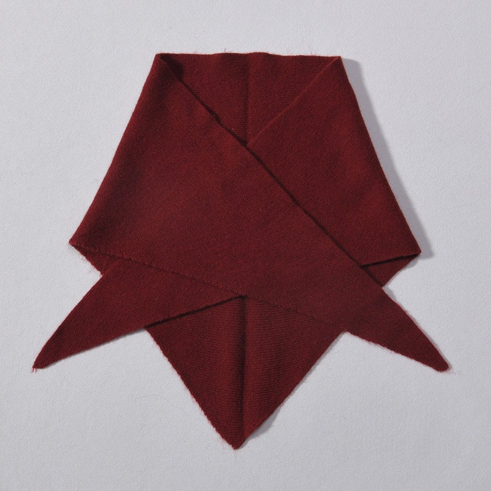 Lotta- BURGUNDY Triangle Cashmere Scarf