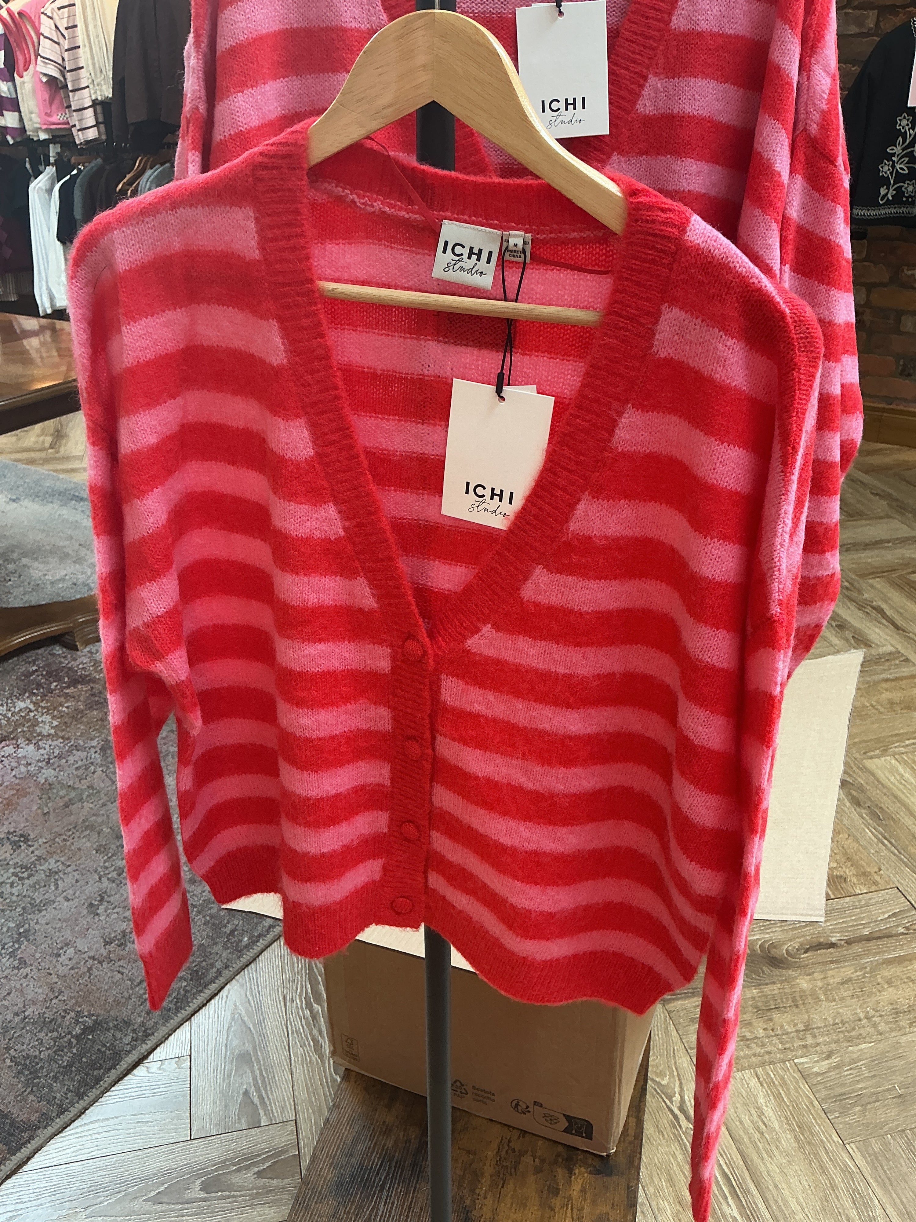 ICHI Blush Cardigan