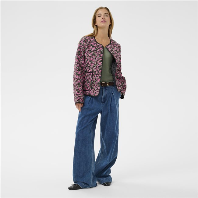 Kaffe - Nuria Floral Cotton Jacket Pink