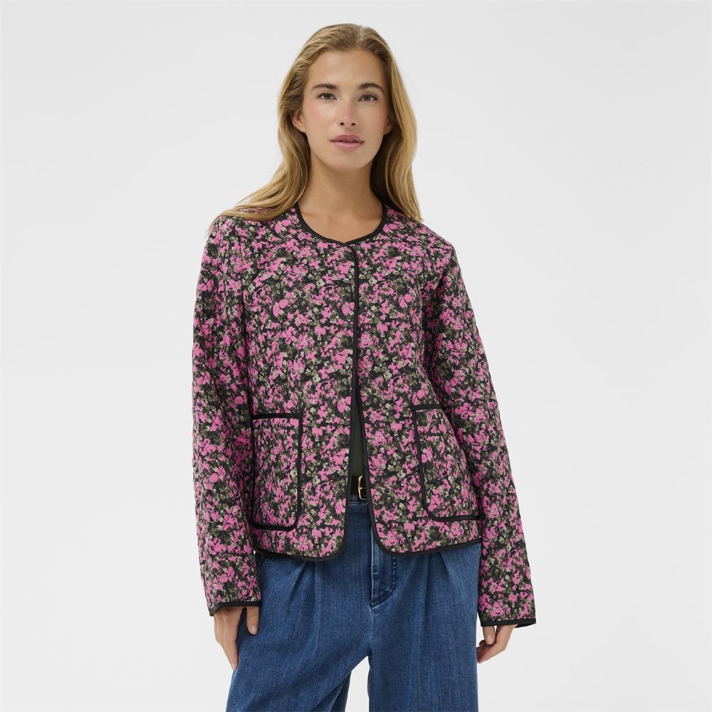 Kaffe - Nuria Floral Cotton Jacket Pink