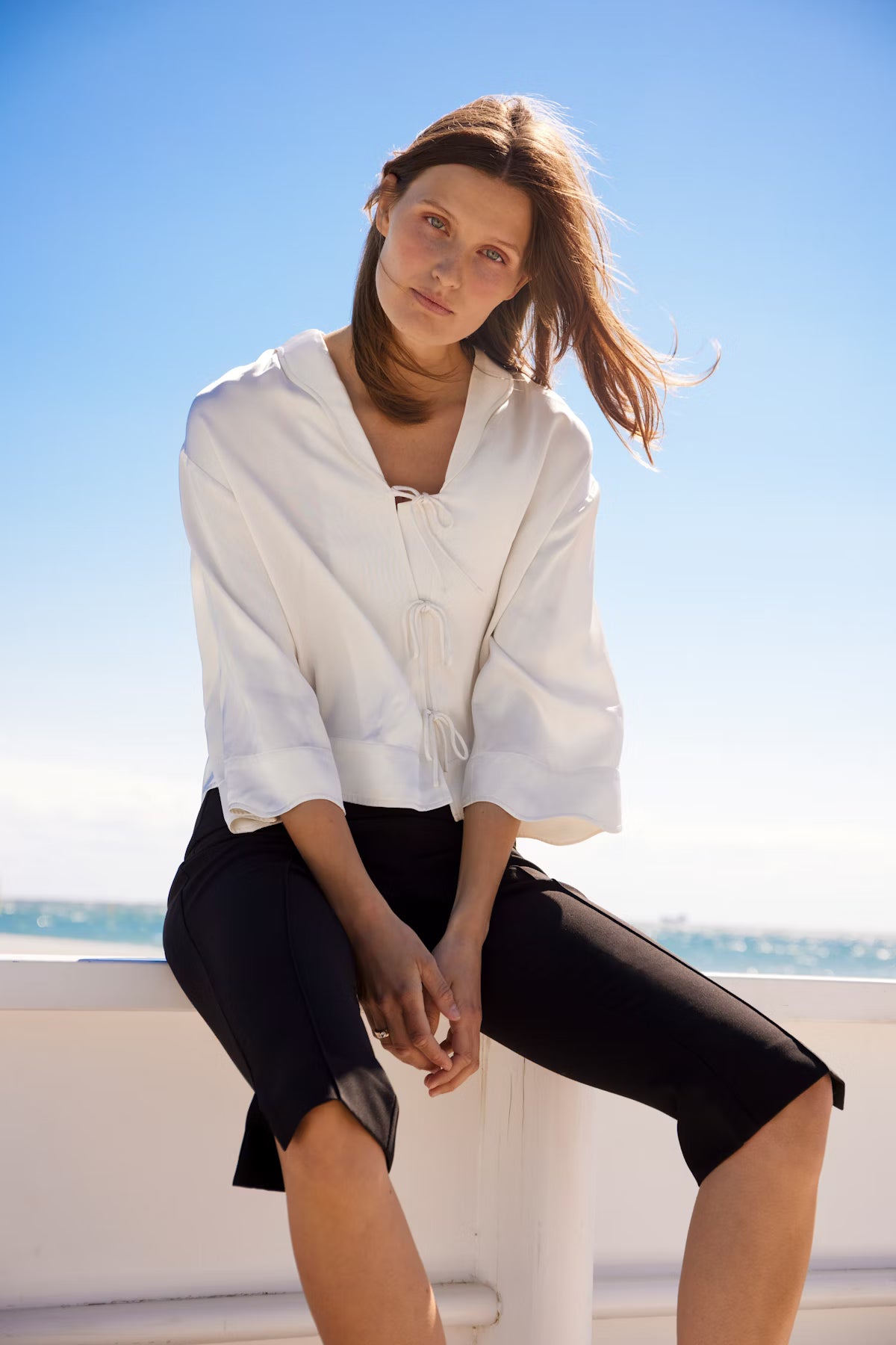 Soaked- Leena Elia Shirt - Cream