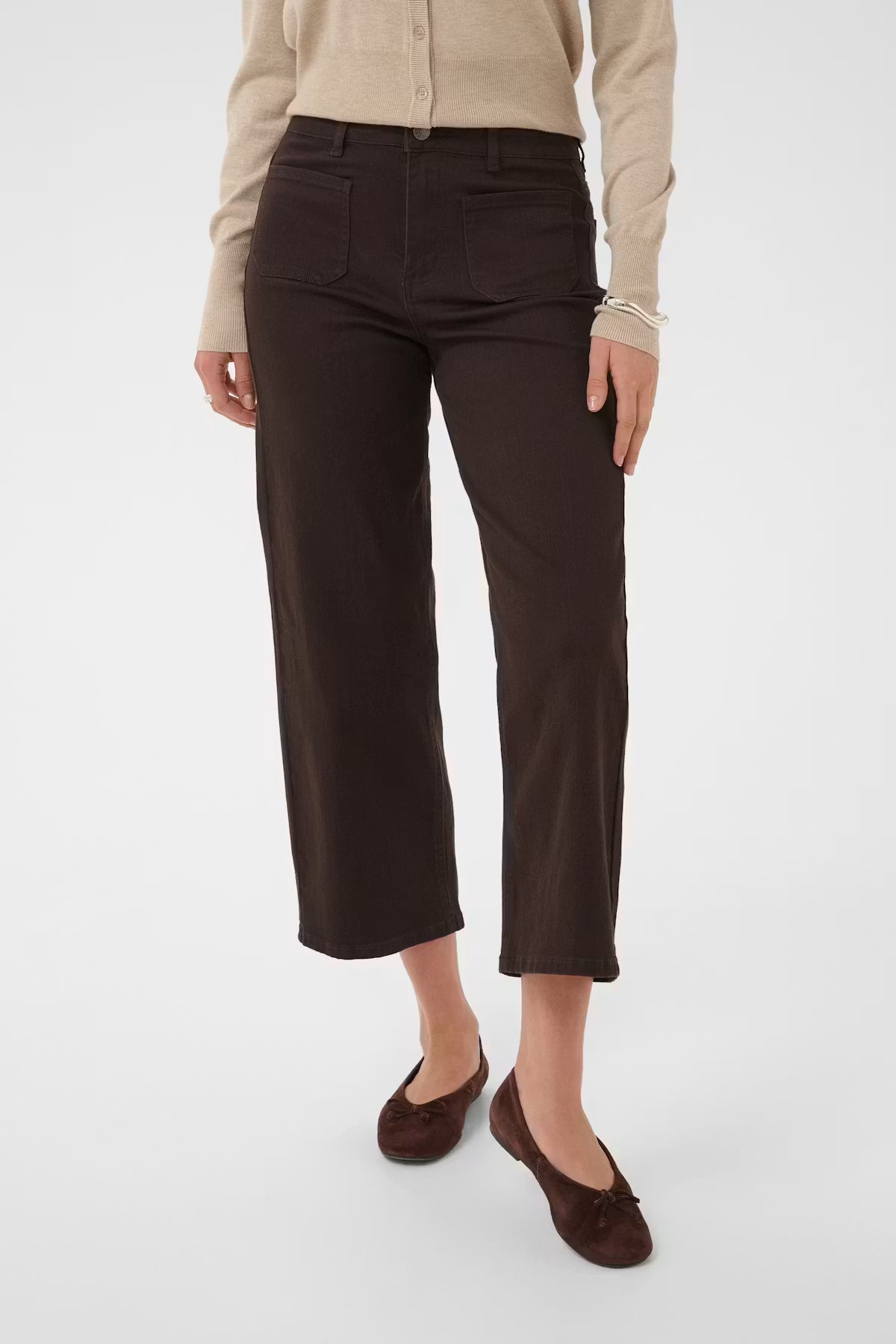 Kaffe Brook Cropped High Waist Jeans