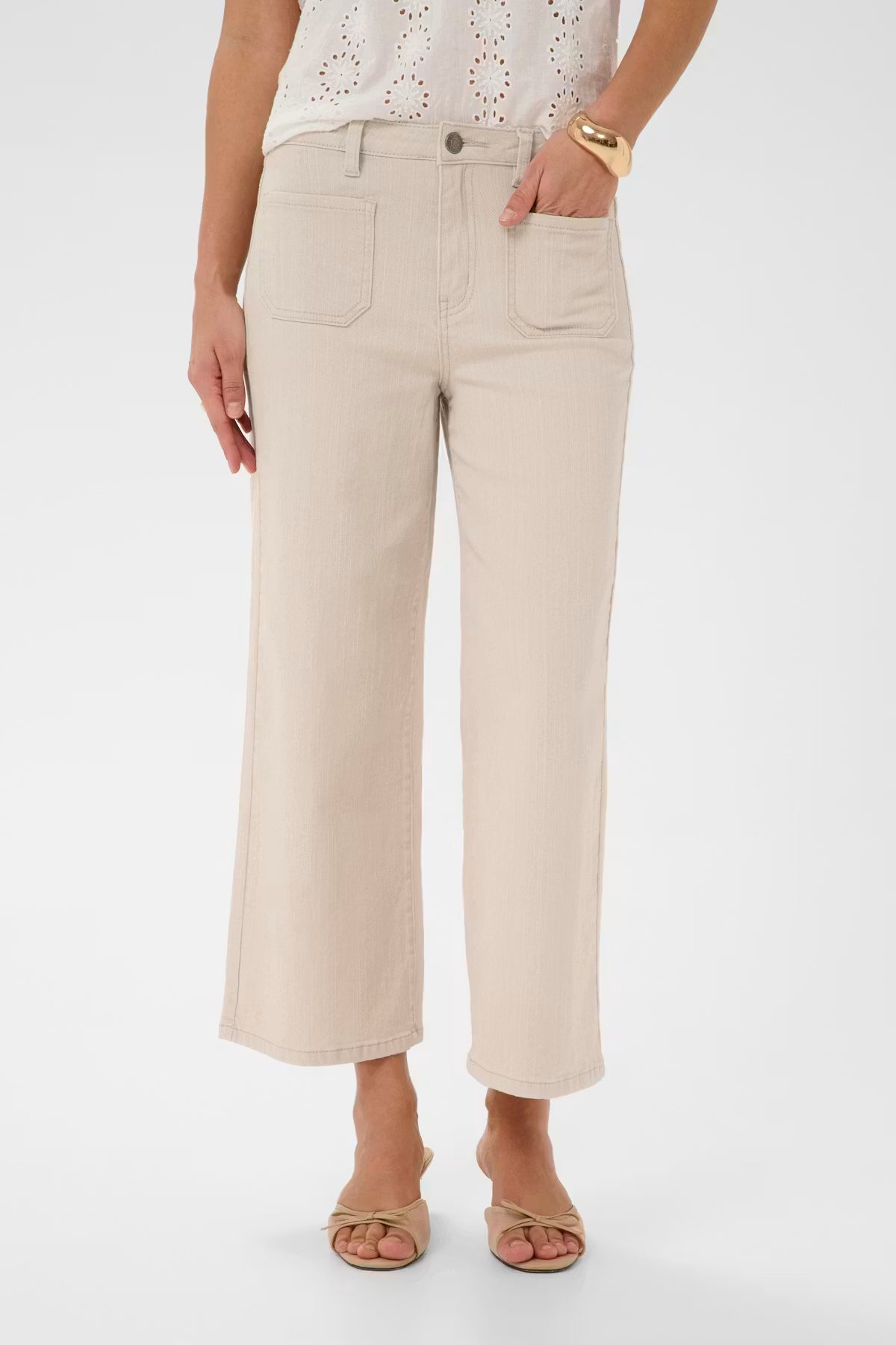 Kaffe Brook Cropped High Waist Jeans