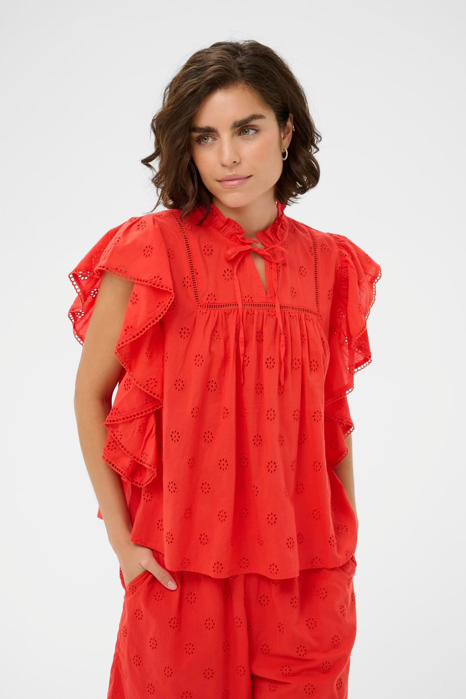 Kaffe Fiona Frill Top