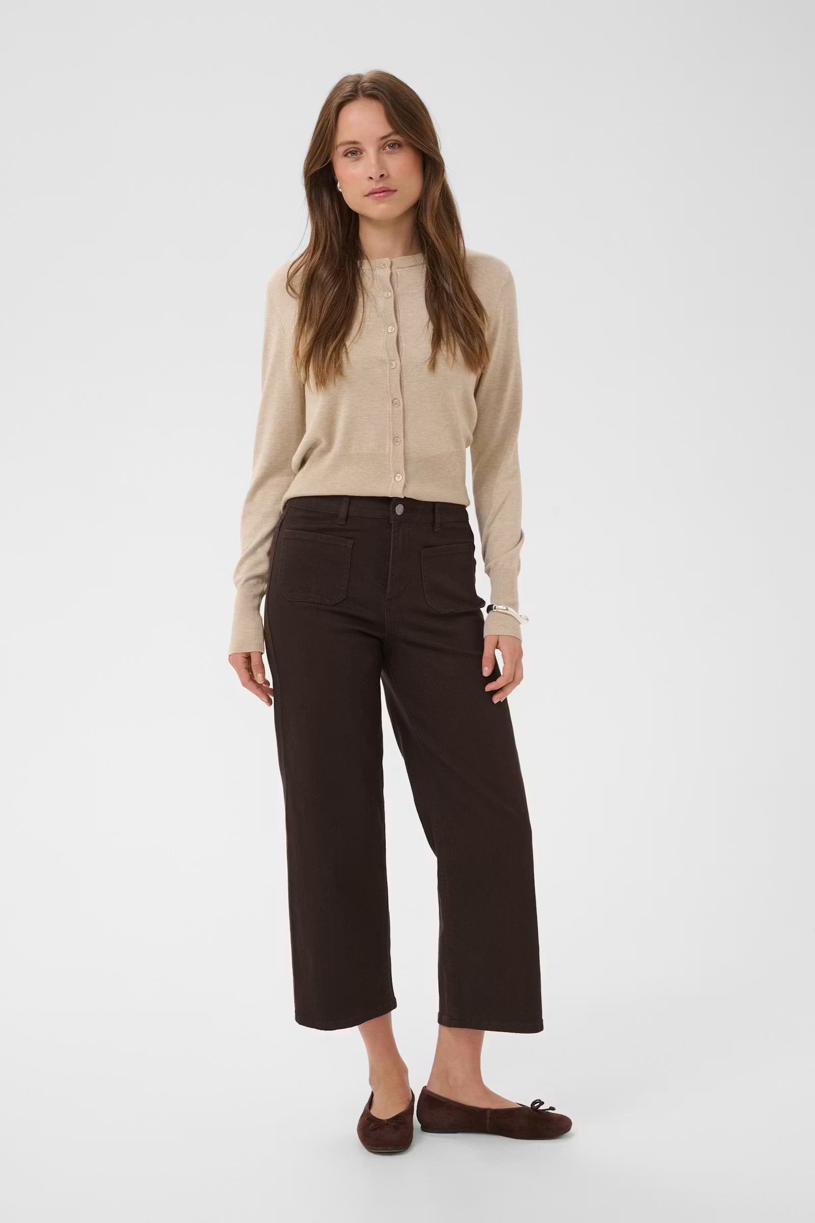 Kaffe Brook Cropped High Waist Jeans