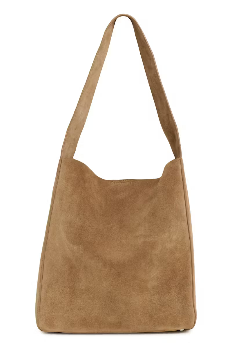 In Wear- Suede Bag- Tobacco Brown