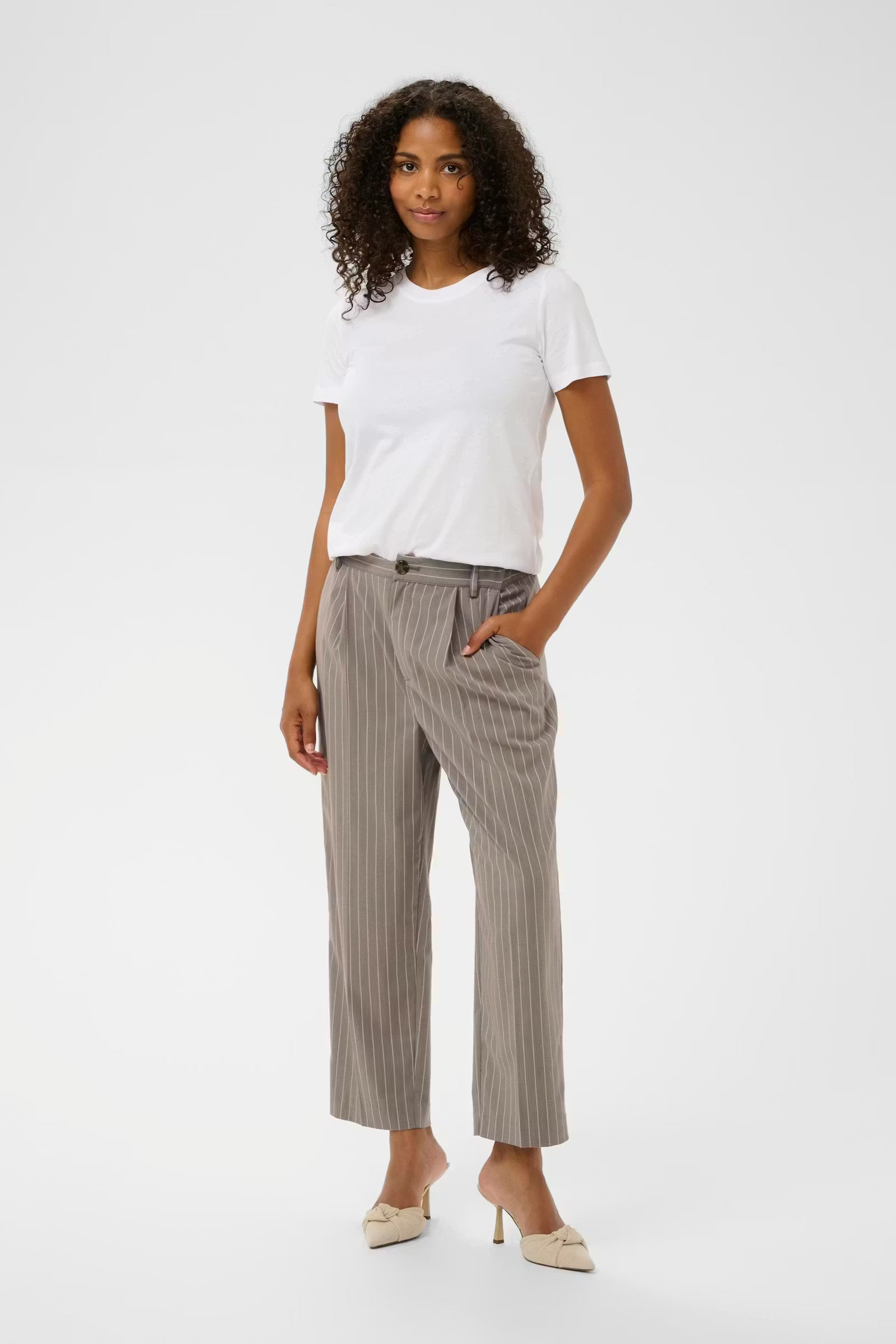 Kaffe Heather Cropped Pants
