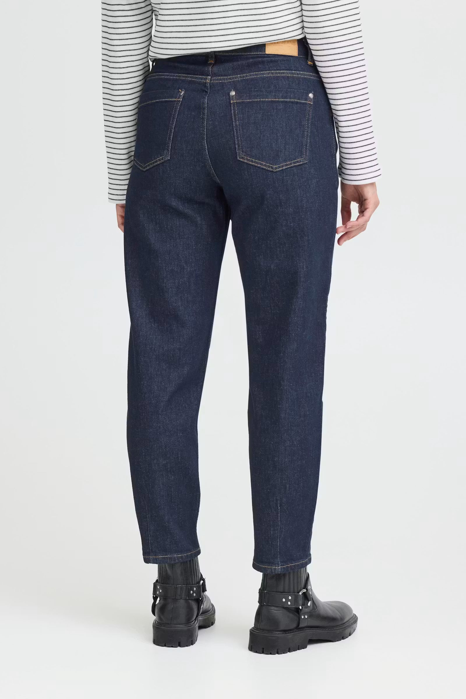 Pulz Lira High Waist Tapered Leg Jeans