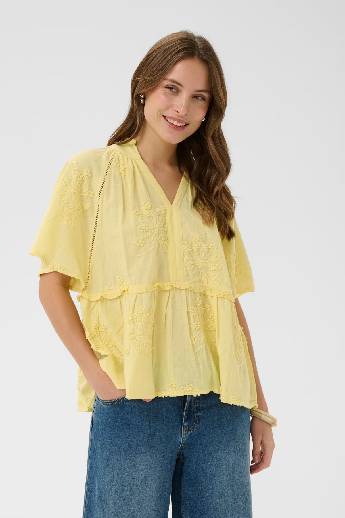 CUjalia Blouse- Lemon Merguine