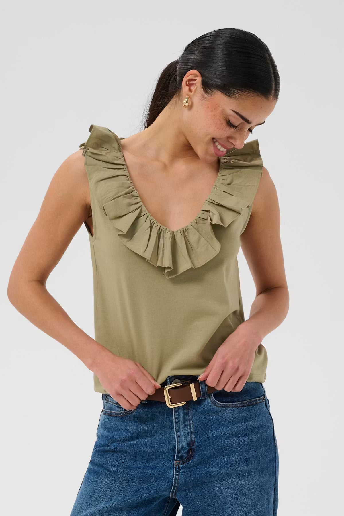 Kaffe Diddle Flounce Top