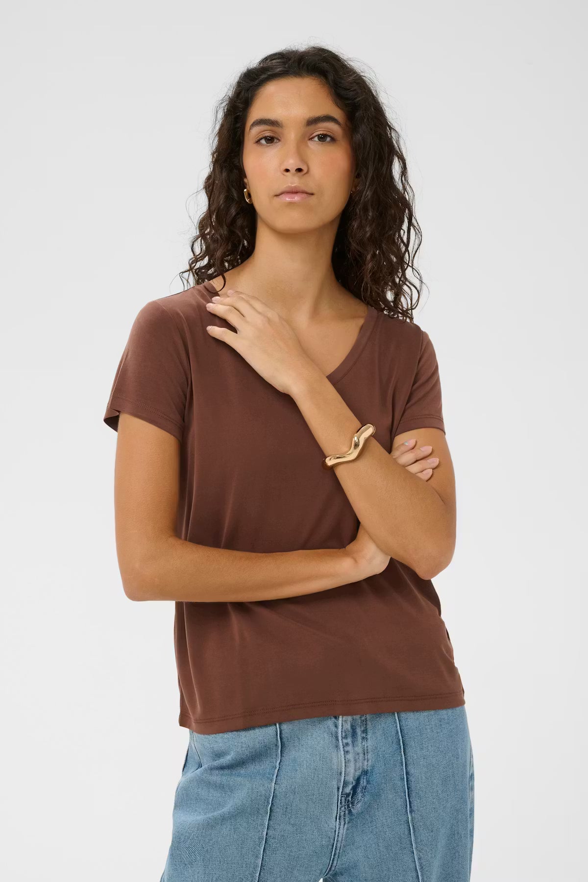 Soaked In Luxury Columbine V-neck SS