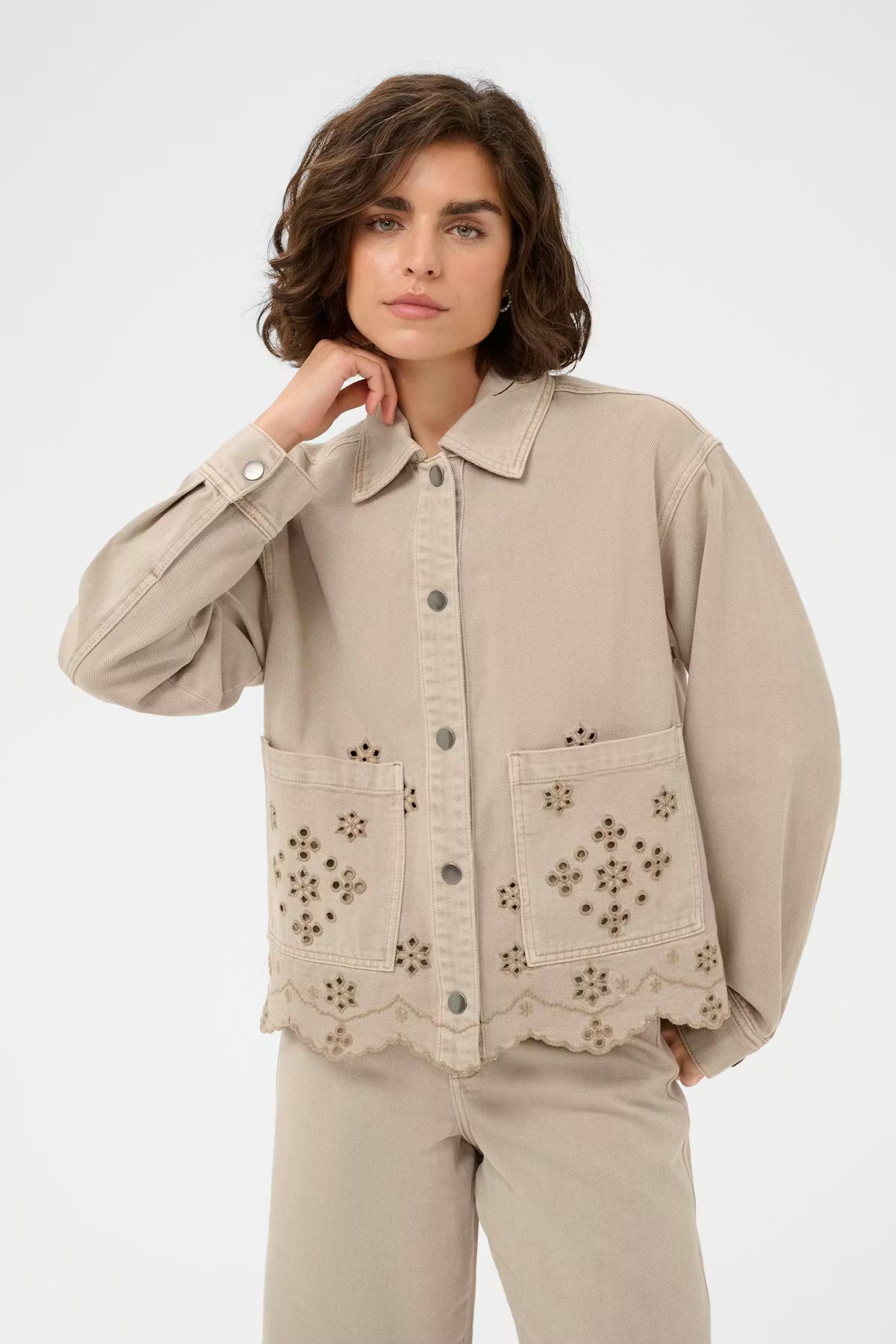 Kaffe Mimi Broderie Anglaise Jacket