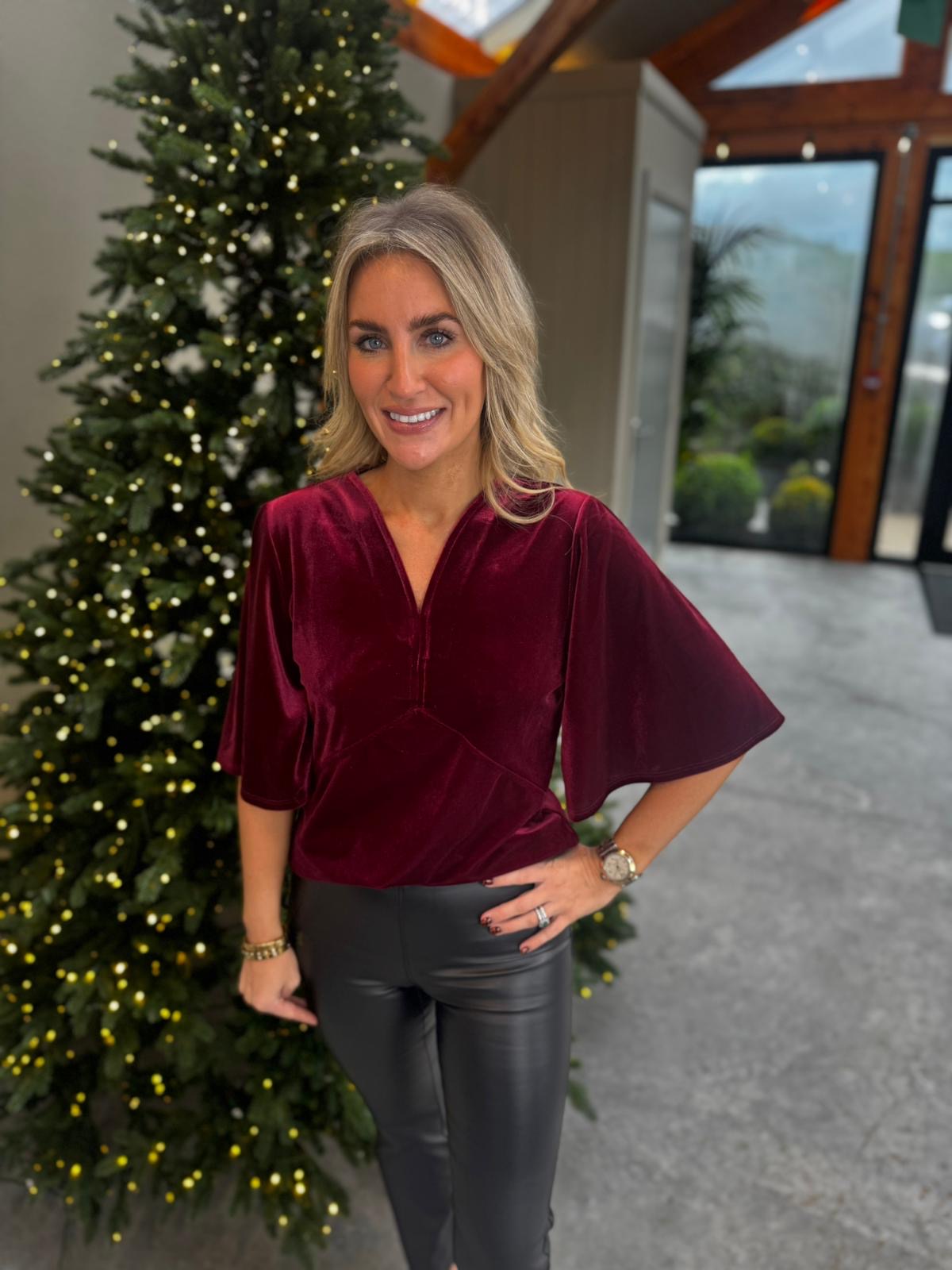 Soaked In Luxury - Velera Blouse -Winetasting