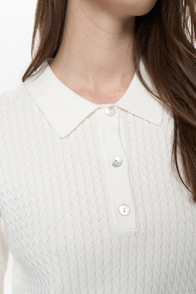 Numph- NUALETTE POLO - Cloud Dancer