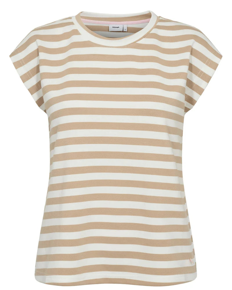 Numph Lizy Cropped Stripe Top