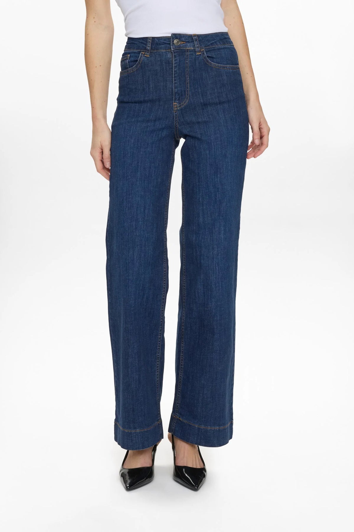 Numph Paris High Rise Wide Leg Jeans