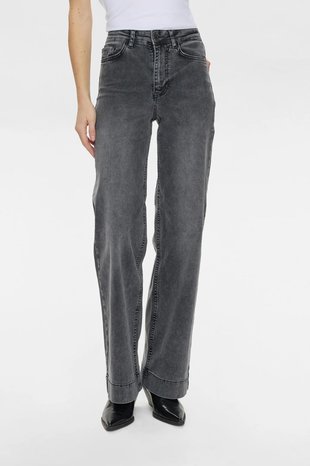 Numph Paris High Rise Wide Leg Jeans