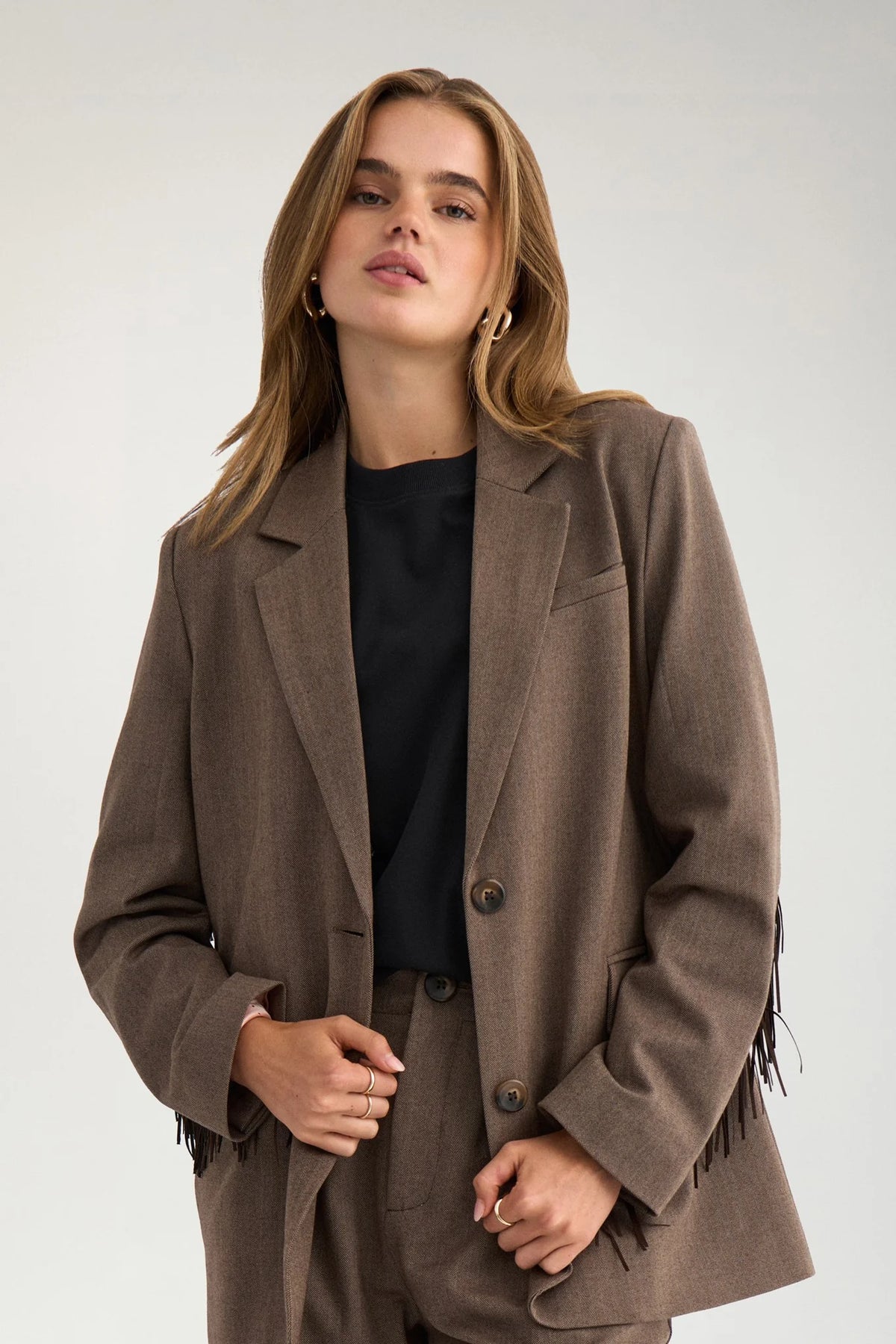 Numph Lippa Fringe Blazer