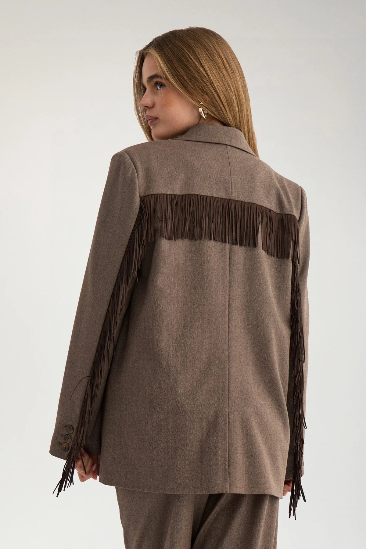 Numph Lippa Fringe Blazer