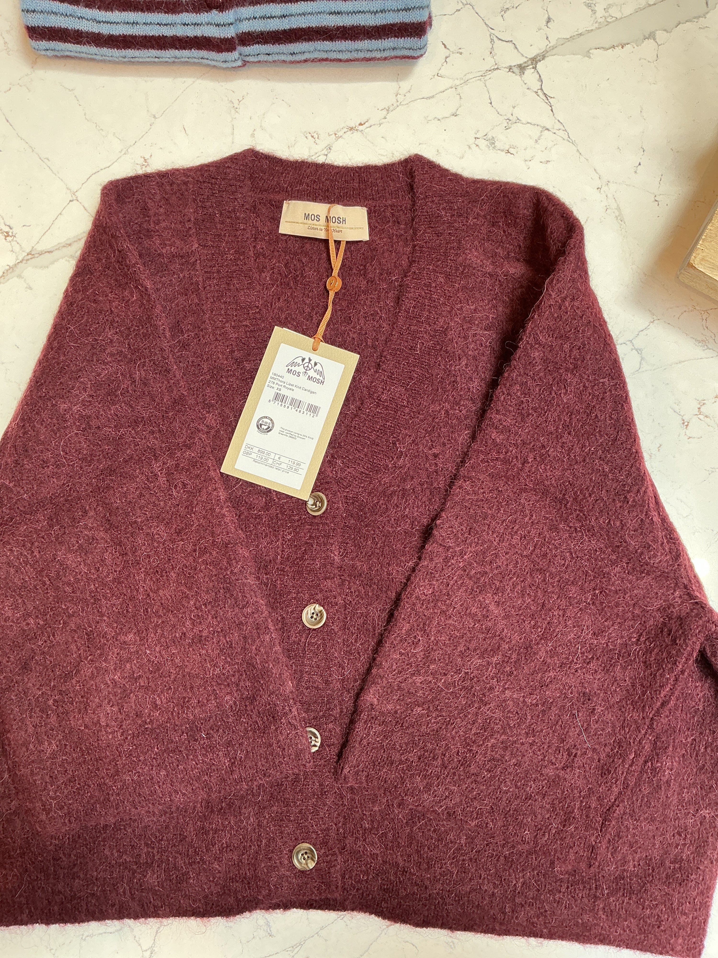 Mos Mosh Thora Lizet Knit Short Sleeve Cardigan