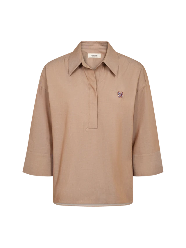 Mos Mosh Britze Cam Cotton Blouse