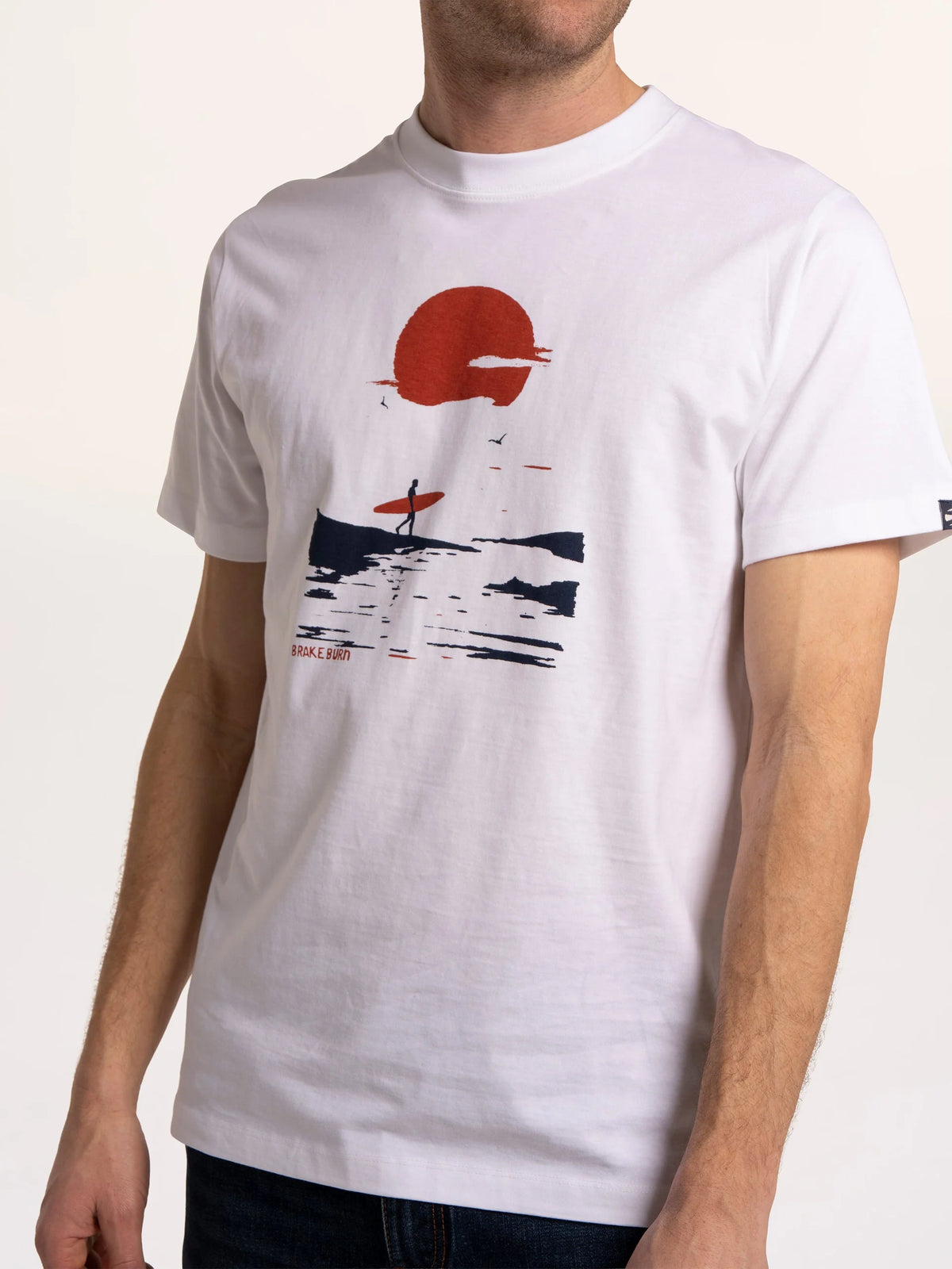 Brakeburn Mens Leyton Sun Set Surf T-Shirt