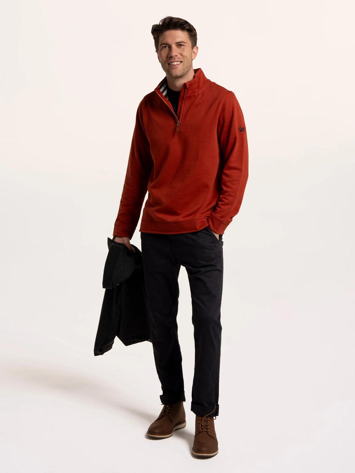 Brakeburn Mens Frampton Quarter Zip Sweat