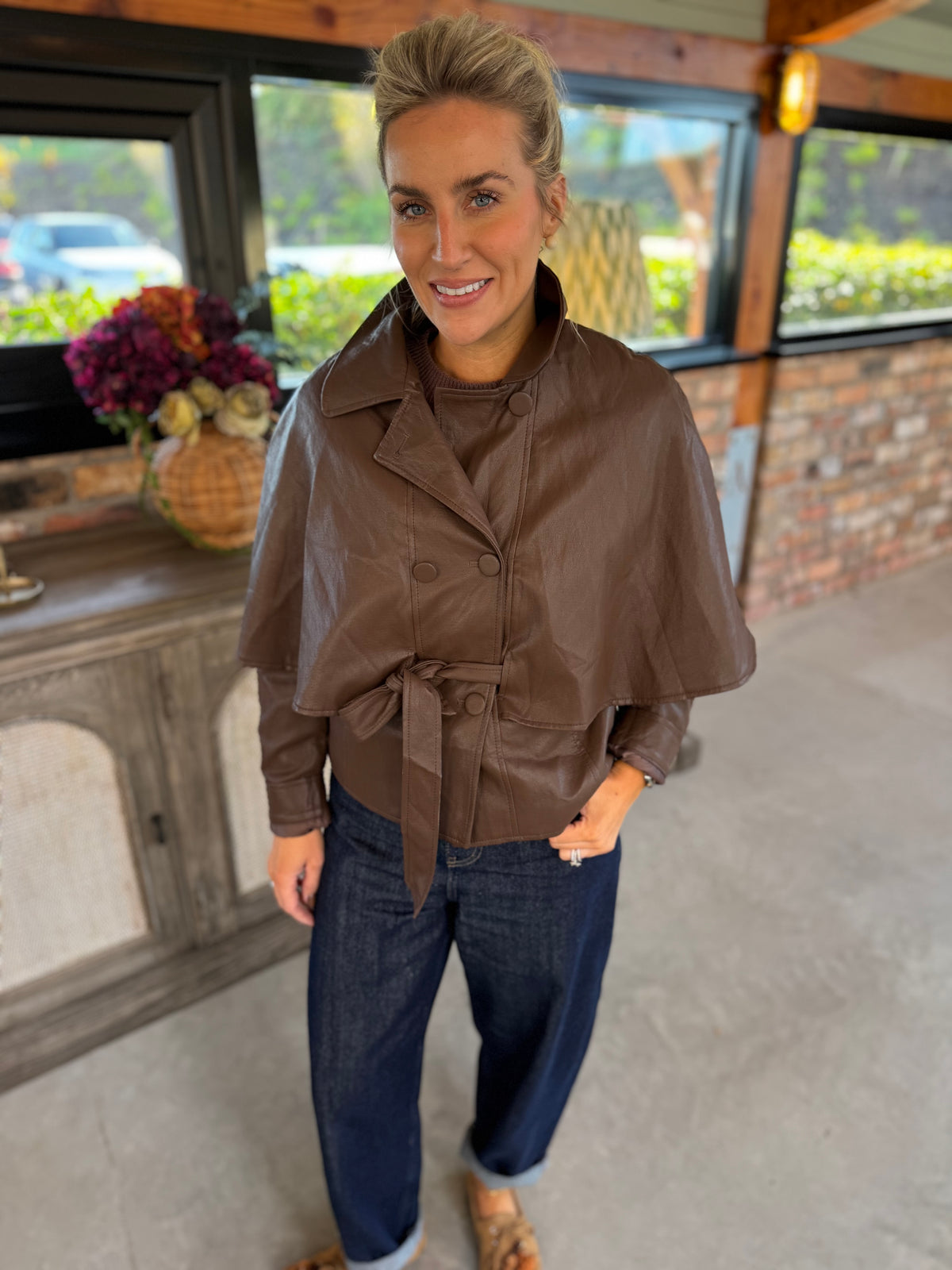 Chocolate Cape Jacket