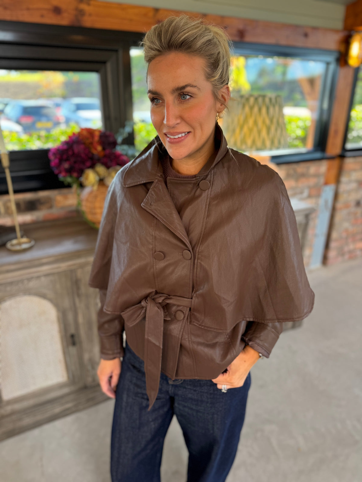 Chocolate Cape Jacket
