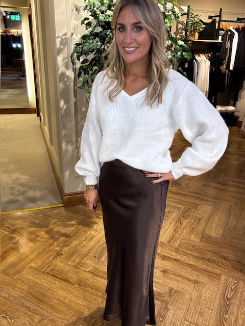 Chocolate Brown Skirt