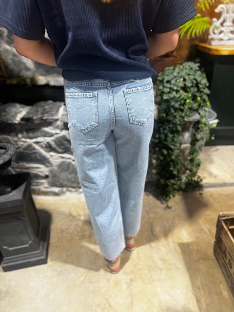 Ichi Perella Jeans 32'leg -Blue Stonewash