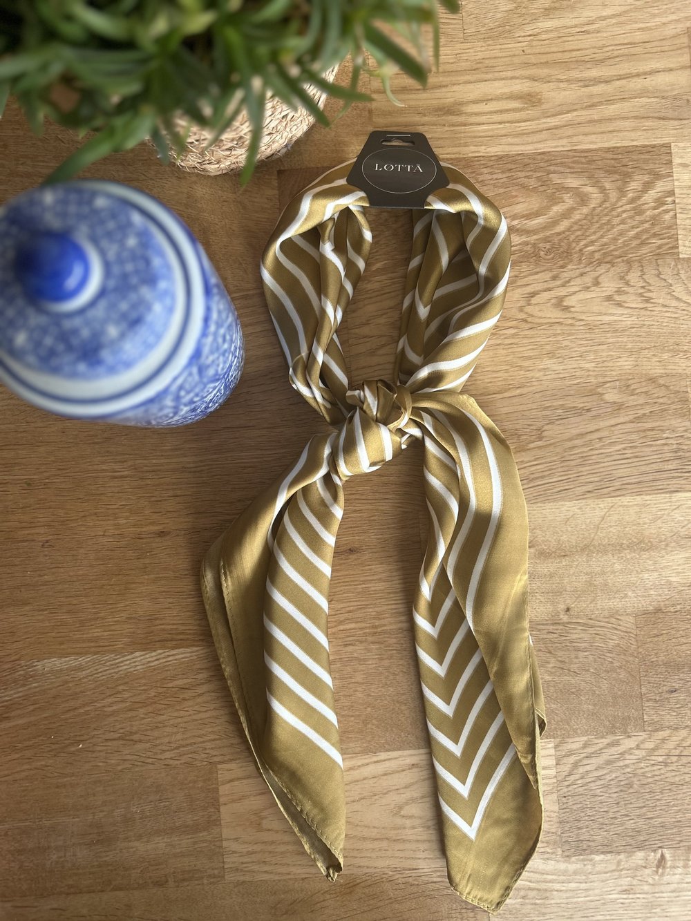 Lotta- Olive Green Stripe